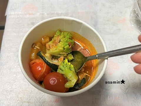 スプーンにすくった具材